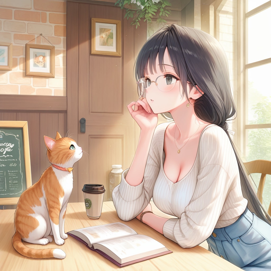 カフェのひと時(QILIN2) | の人気AIイラスト・グラビア