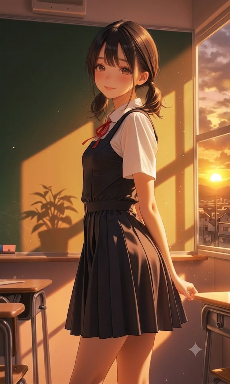 夕日
