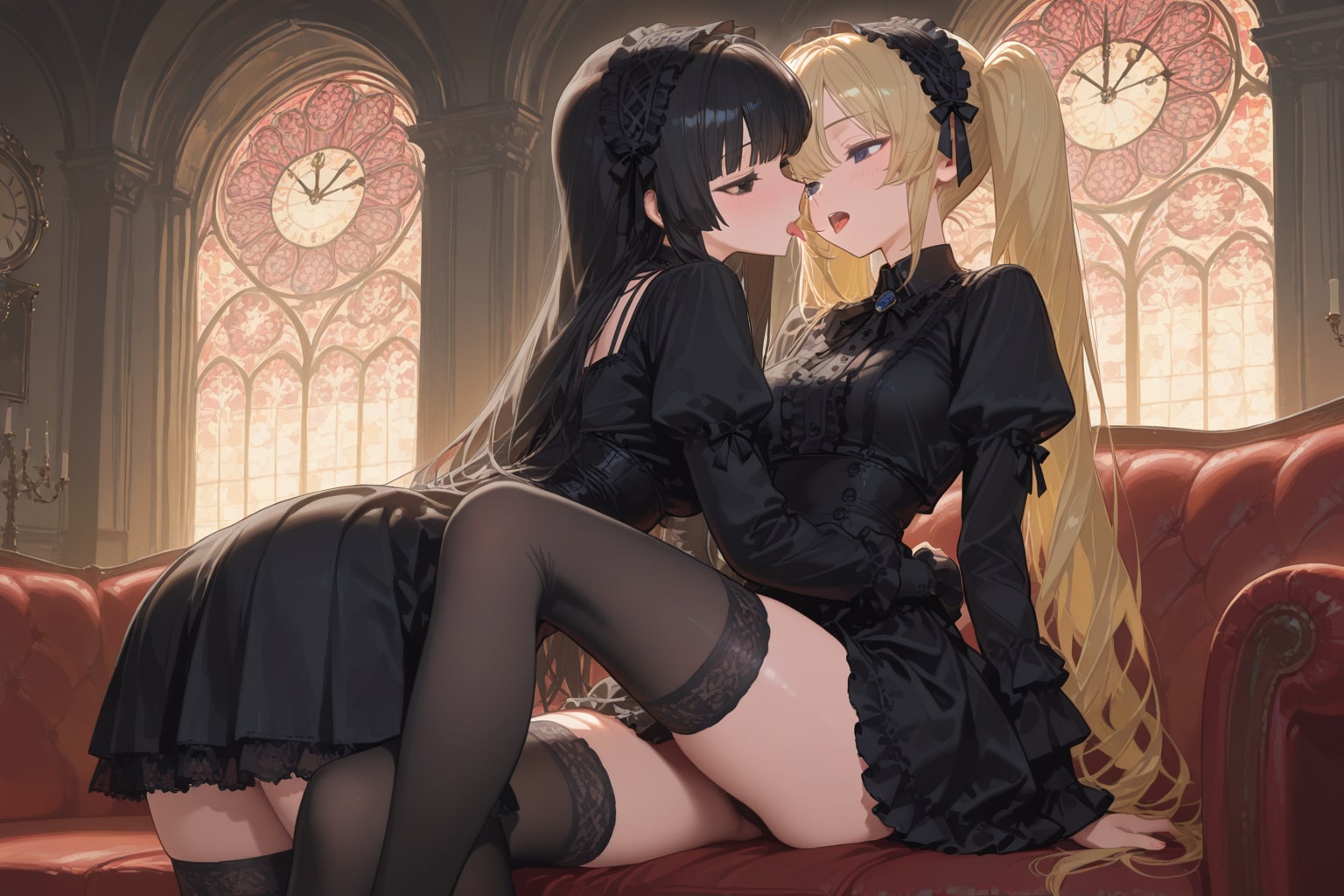 PEGASUSでゴスロリっぽい女の子達３ | の人気AIイラスト・グラビア