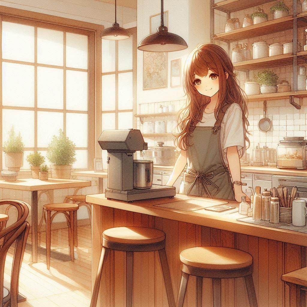 カフェの店員さん