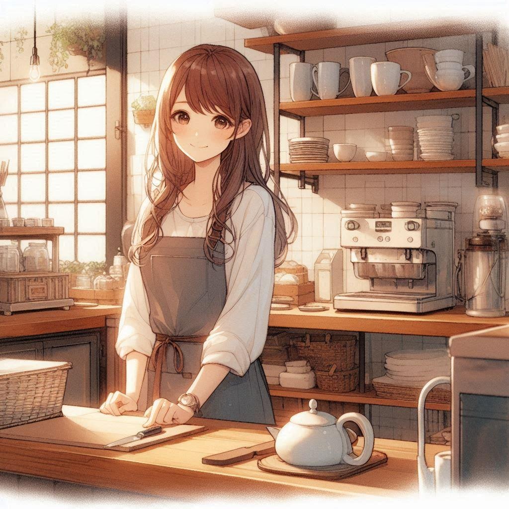 カフェの店員さん