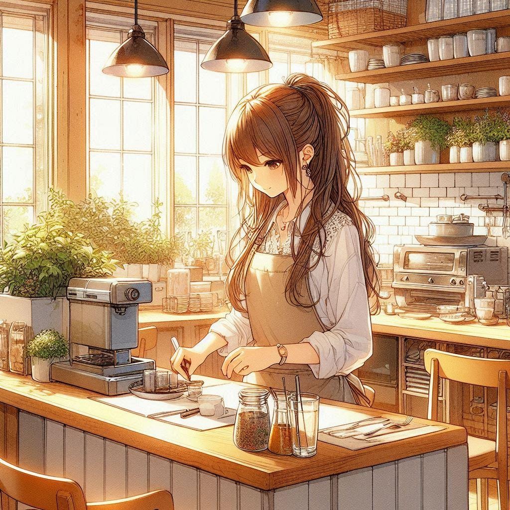 カフェの店員さん