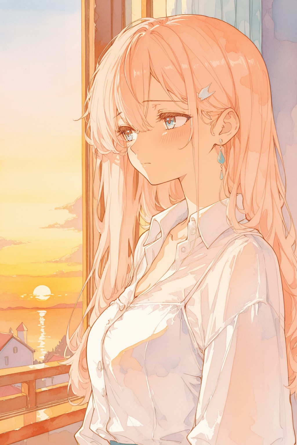 夕焼け。