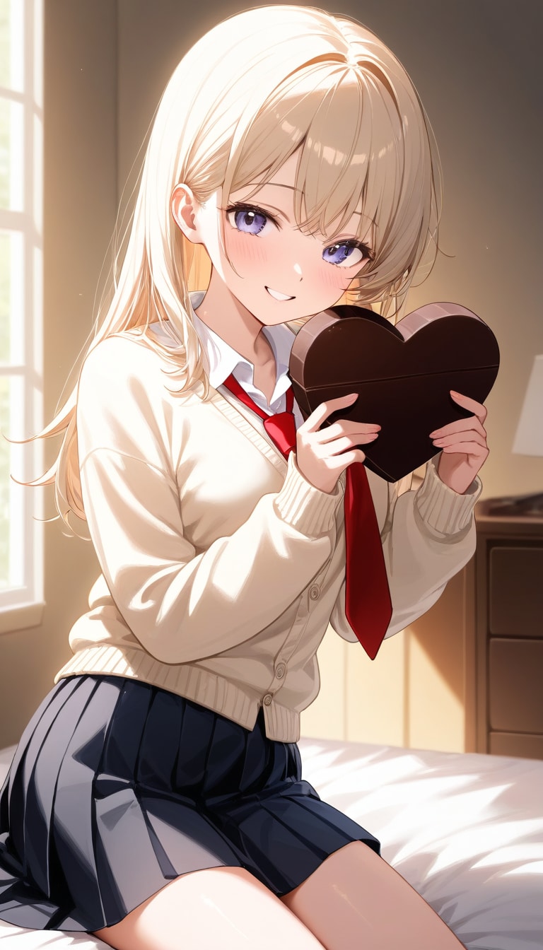 私立聖寧女学院【中等部】「バレンタイン」(AI-SDX) | の人気AIイラスト・グラビア