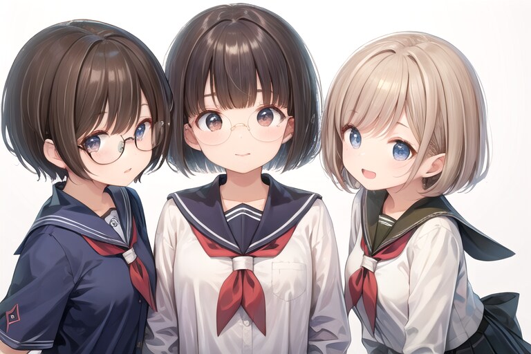 眼鏡と女子高校生と
