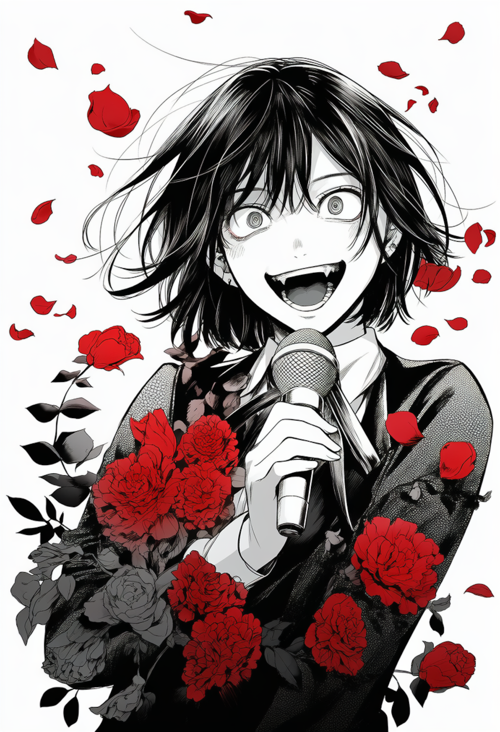 服部先輩、カラオケをする