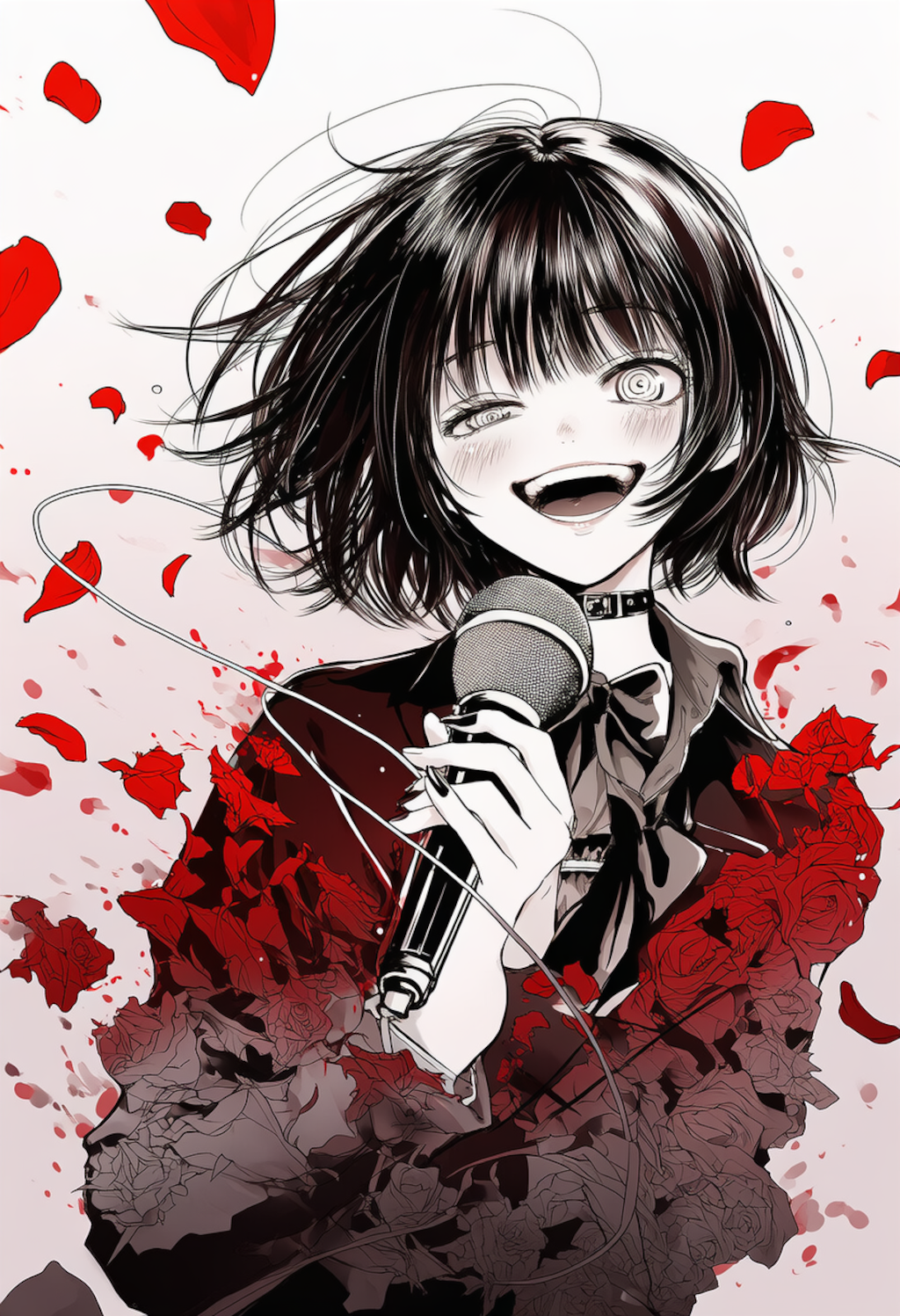 服部先輩、カラオケをする