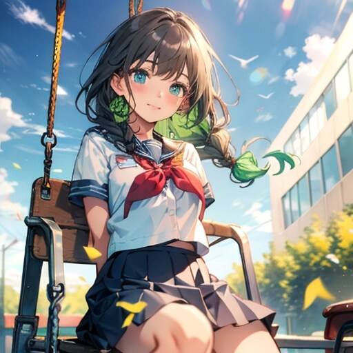 一緒に、座りましょ。