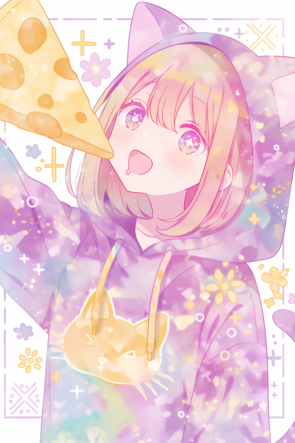 にゃんことねずみとチーズ