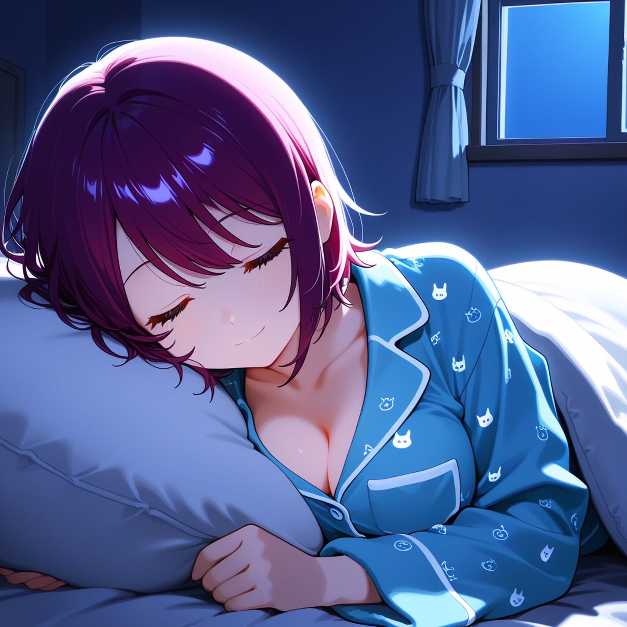 おやすみなさい（挨拶メイドの芽衣ちゃん） | の人気AIイラスト・グラビア