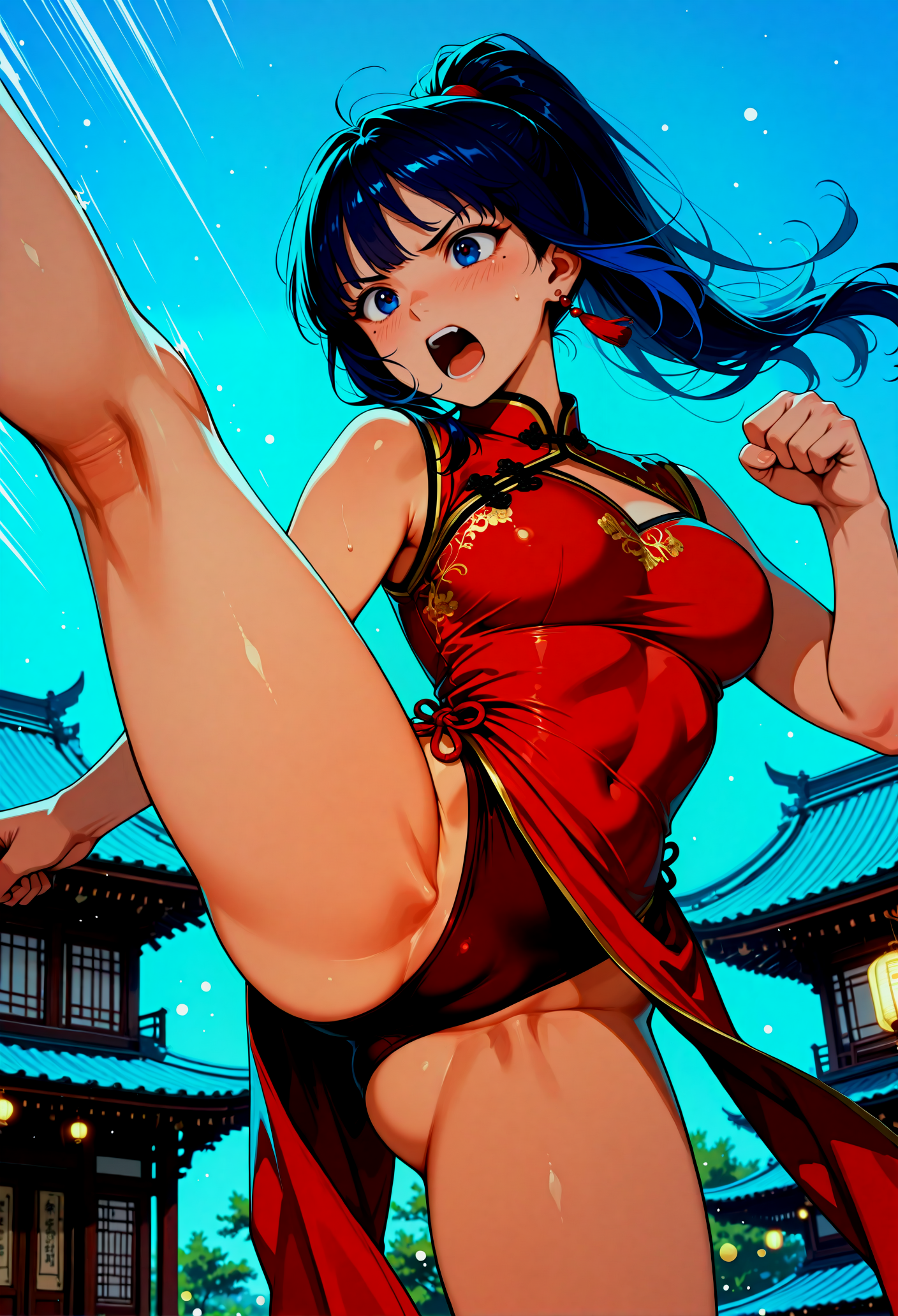 あいの熱血チャイナキック！