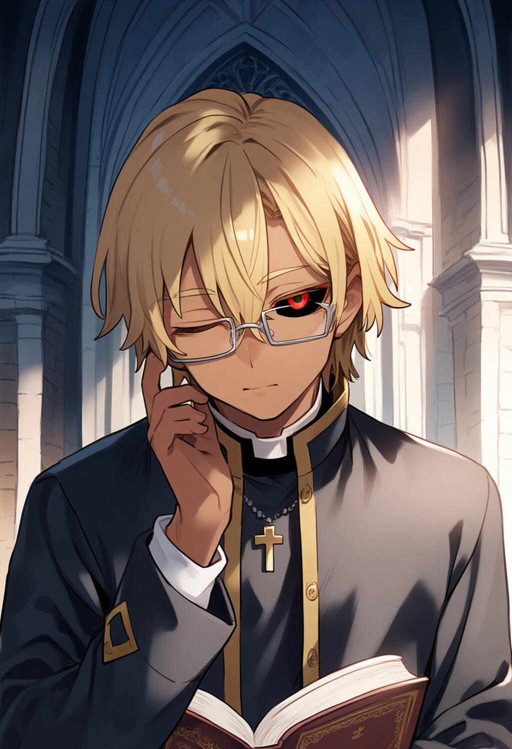 褐色糸目神父さまは何やら訳アリ？