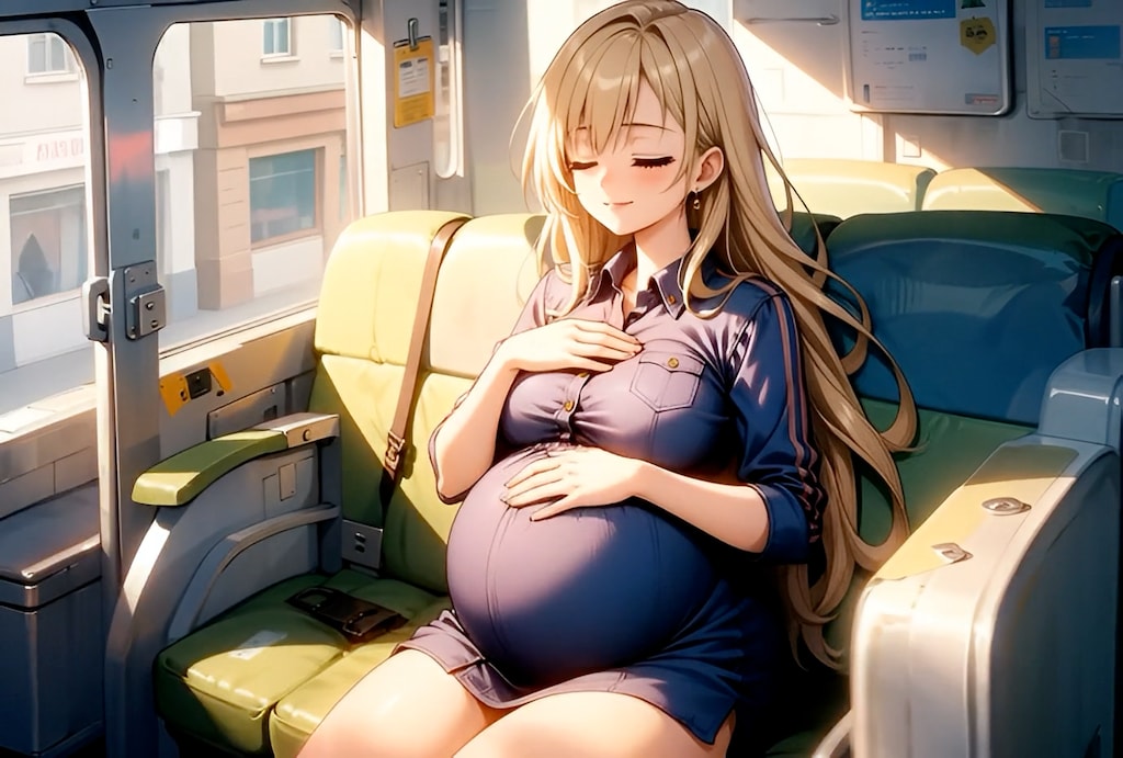 検診帰りのギャルママ