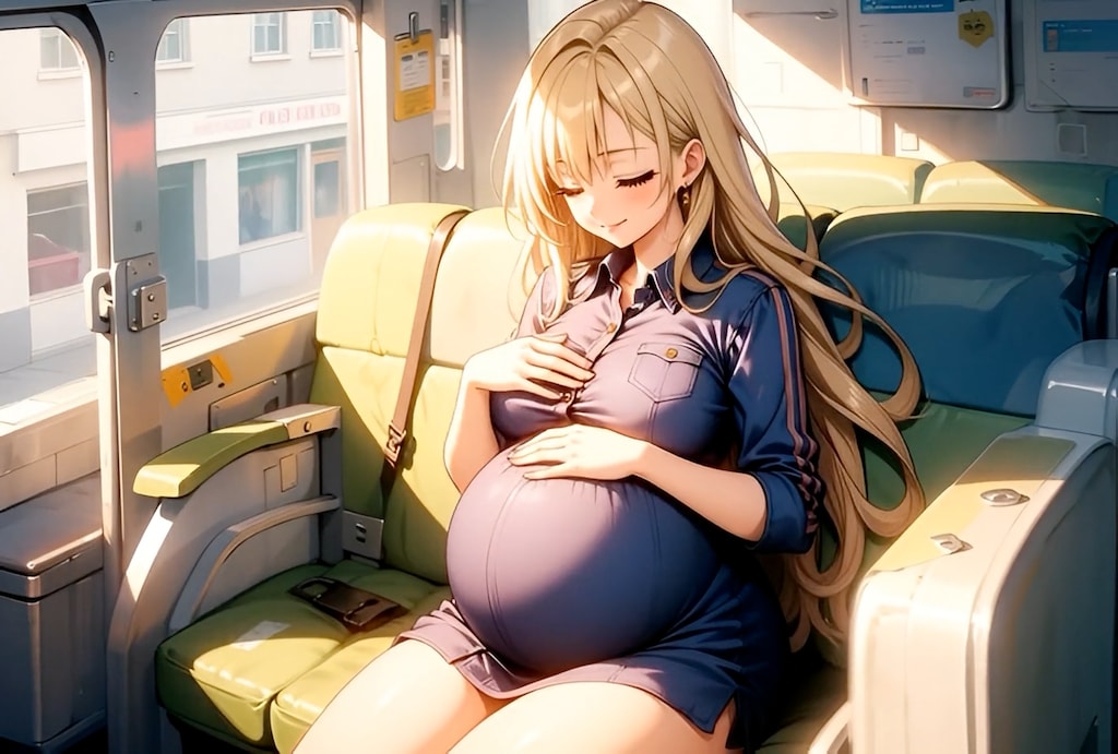 検診帰りのギャルママ