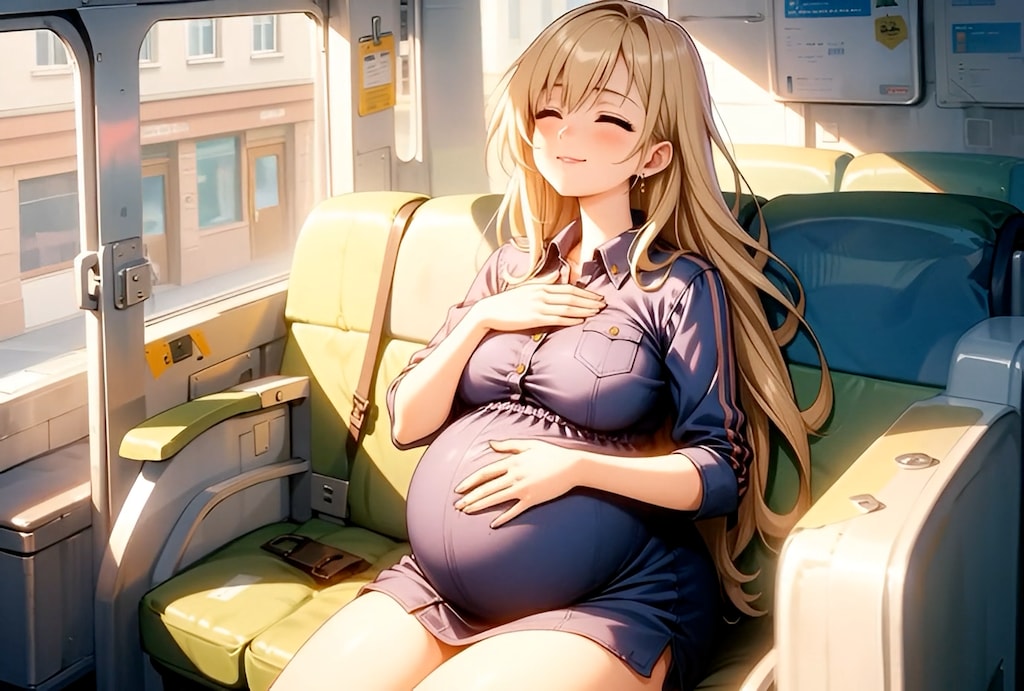 検診帰りのギャルママ