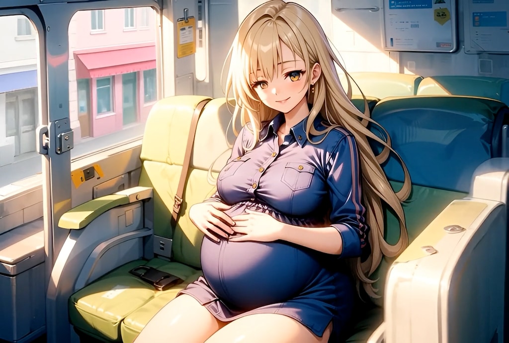 検診帰りのギャルママ