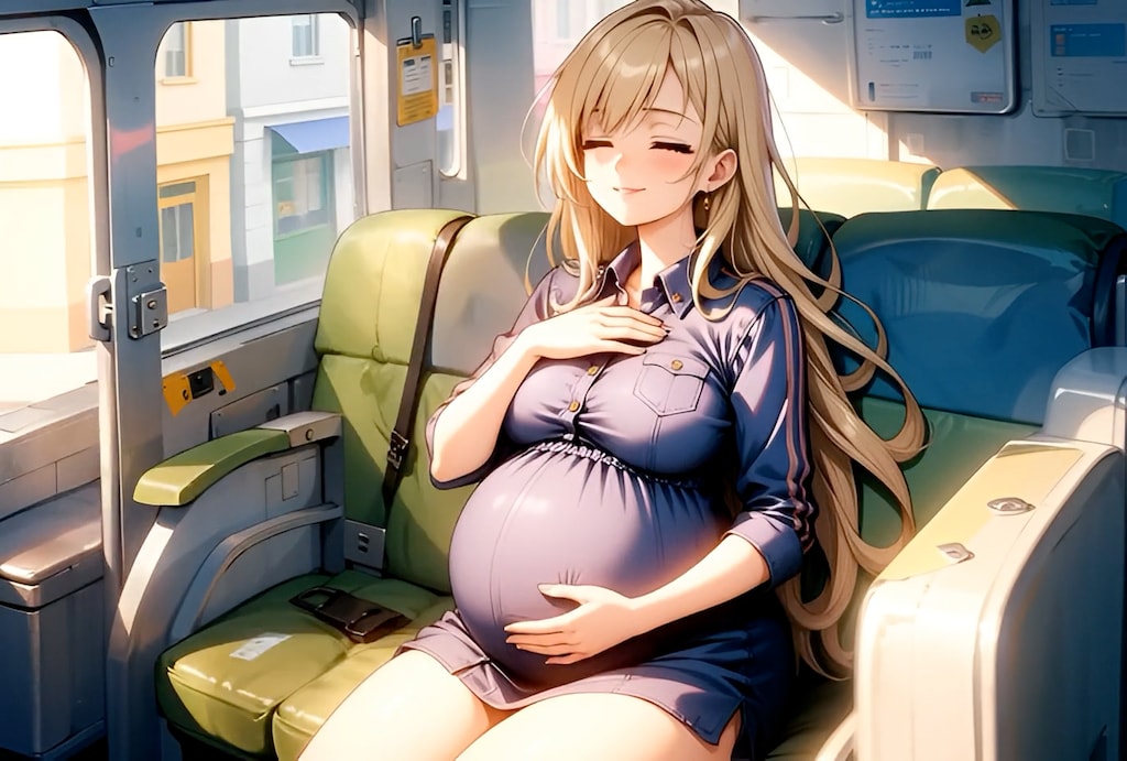 検診帰りのギャルママ