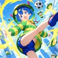 青髪ちゃん 2枚目