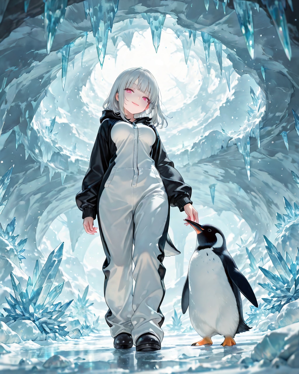 ペンギン洞窟にて | の人気AIイラスト・グラビア