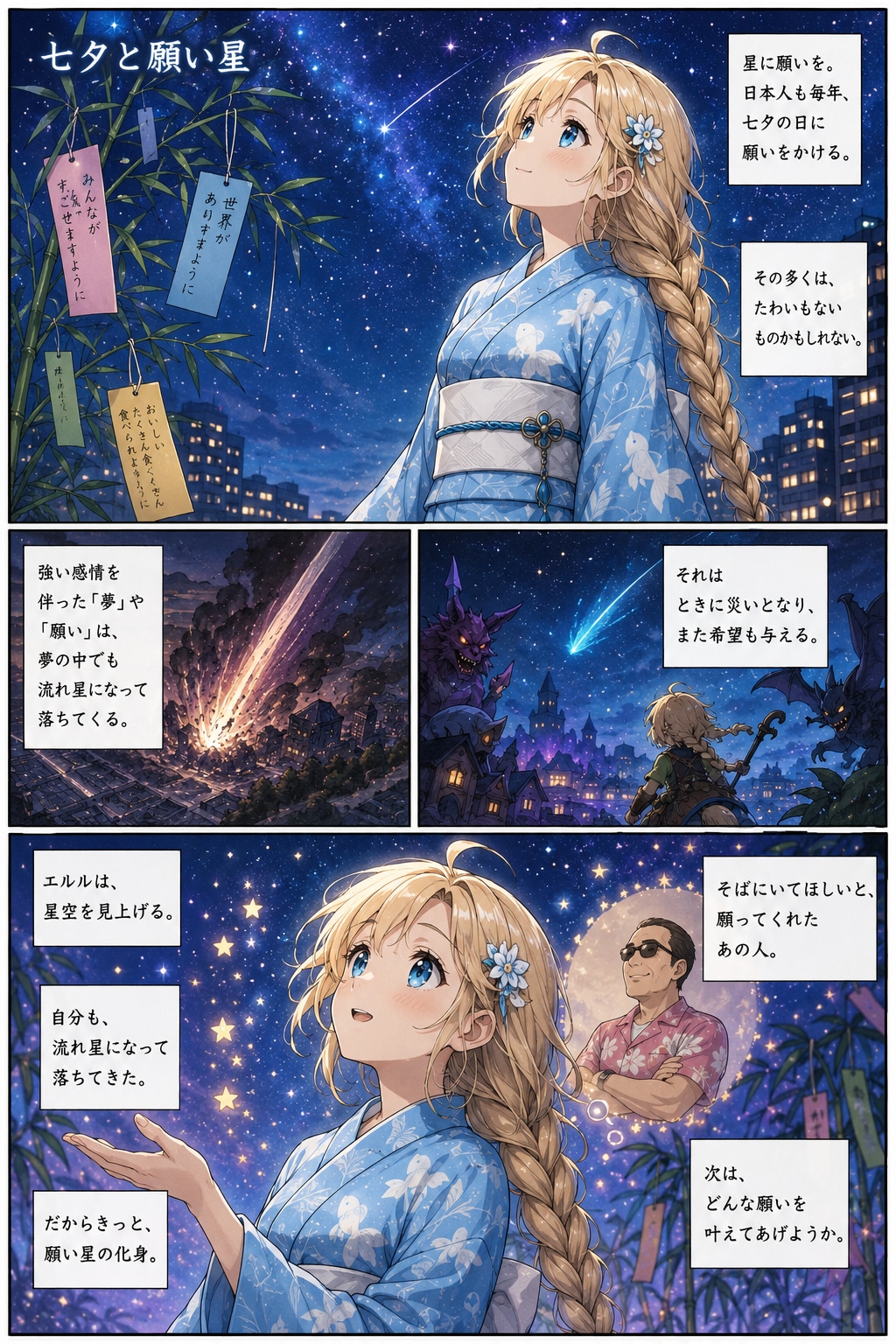 七夕と願い星