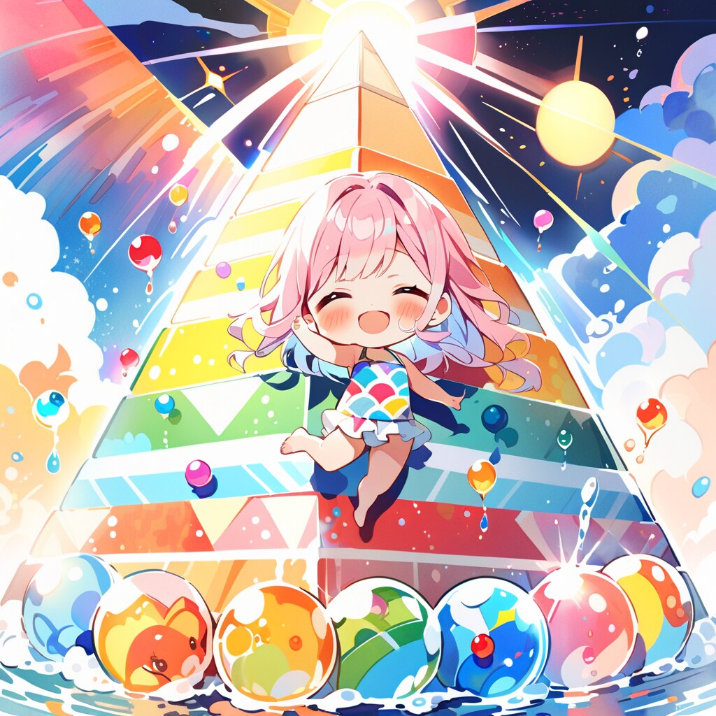 ピンク髪ちゃんの夏