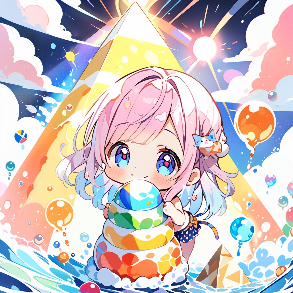 ピンク髪ちゃんの夏