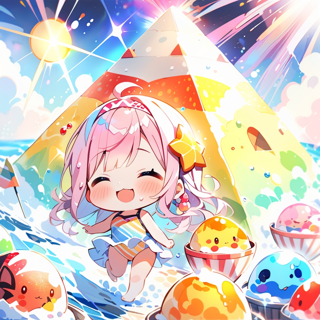 ピンク髪ちゃんの夏