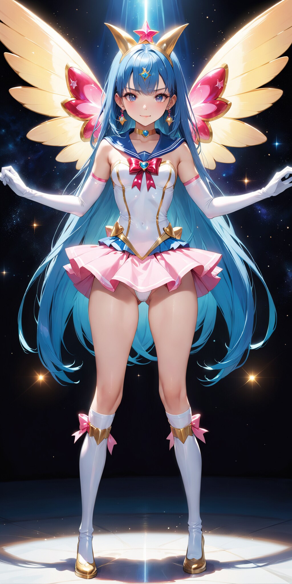 魔法少女（青と桃）