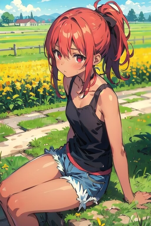 赤髪褐色