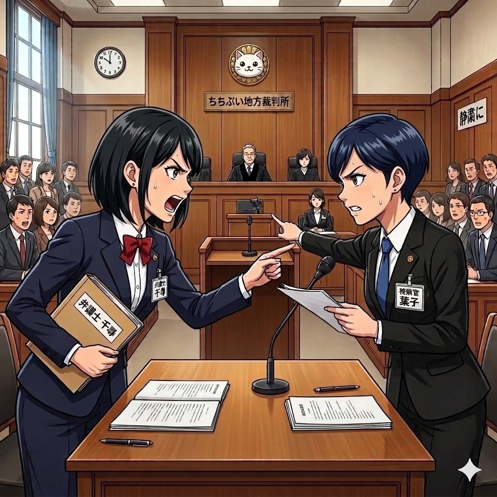 弁護士と検察官