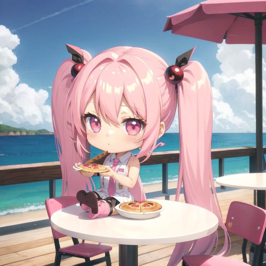 V4B ちび桜ミク | の人気AIイラスト・グラビア