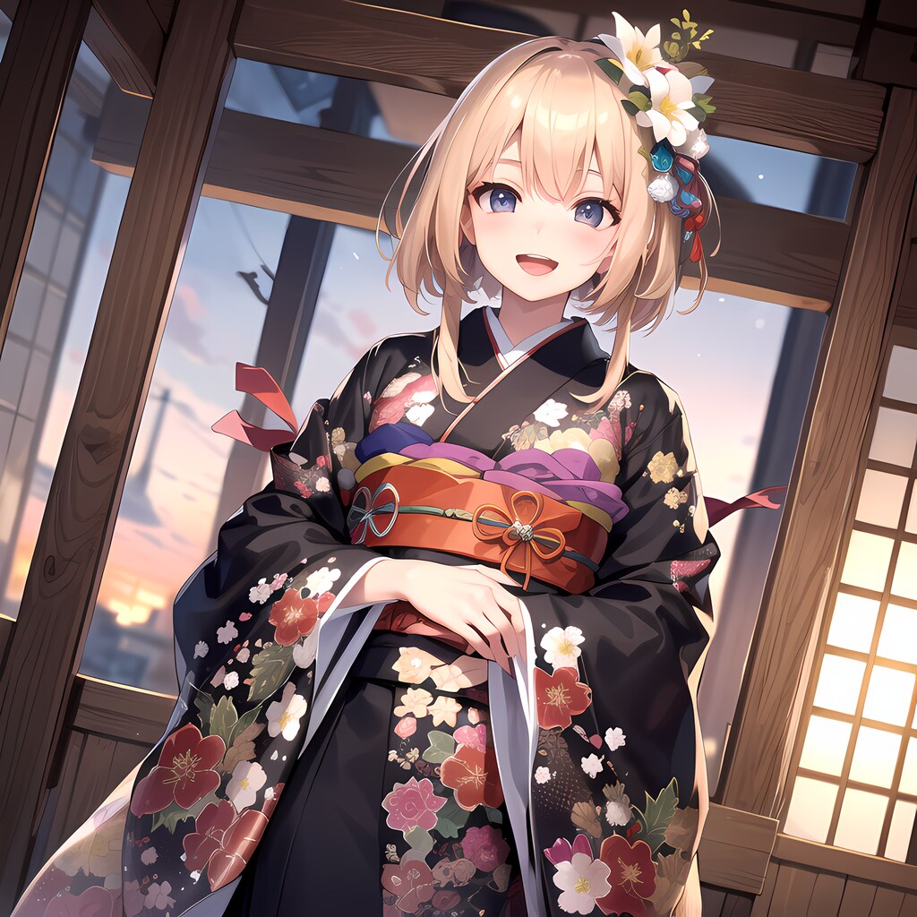 着物で新年のご挨拶