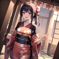 着物で新年のご挨拶 2枚目