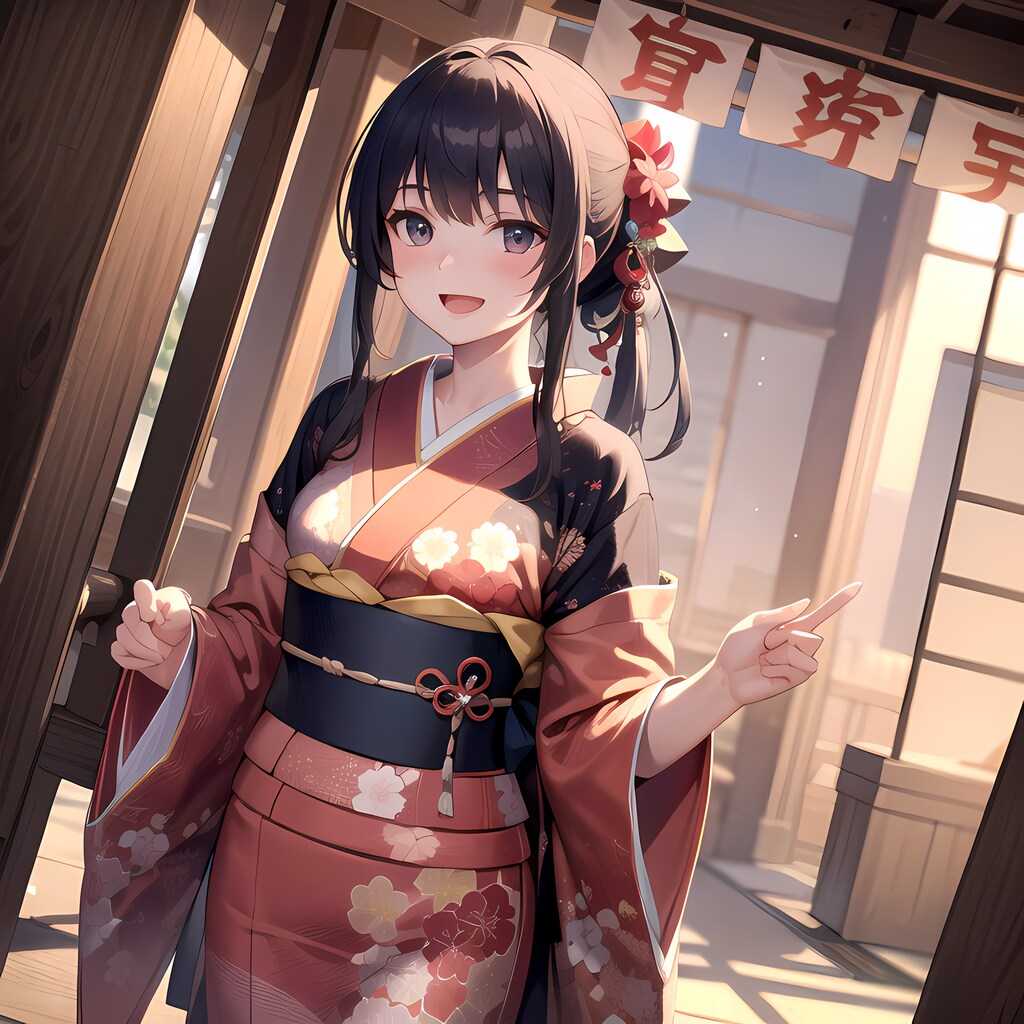 着物で新年のご挨拶