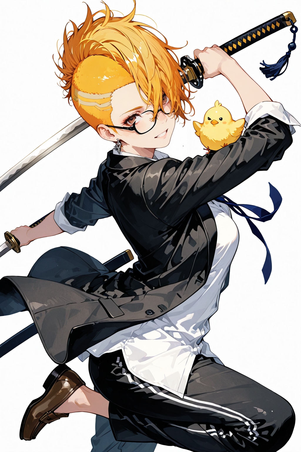 戦うひよこ