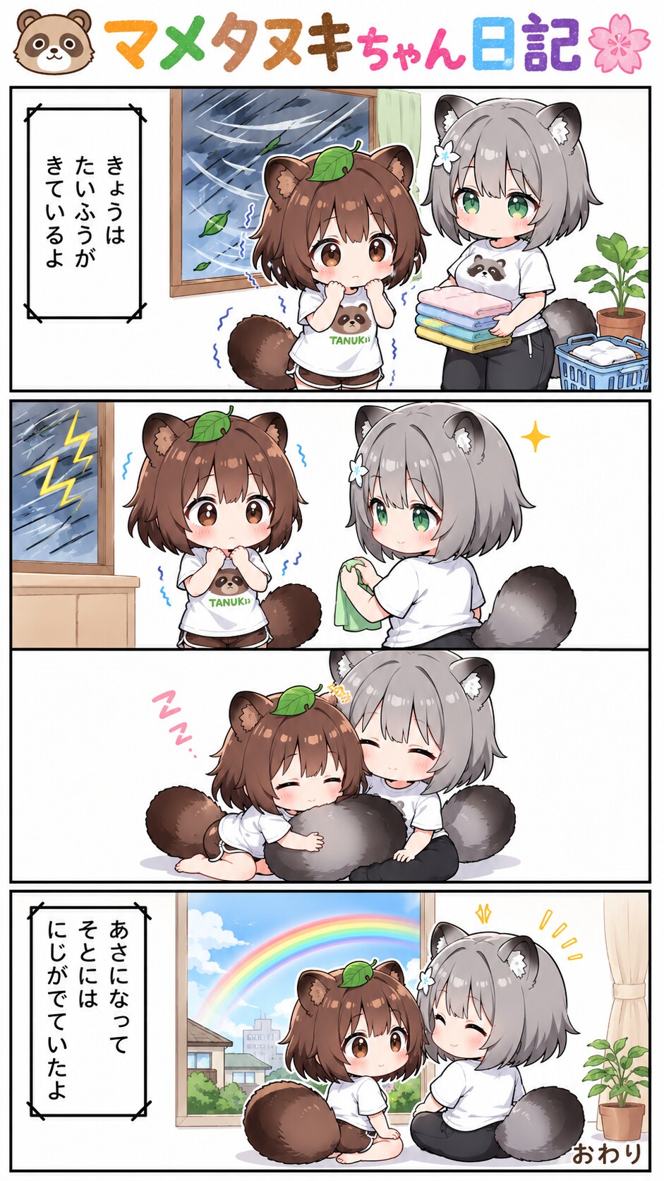 漫画マメタヌキちゃん日記 | の人気AIイラスト・グラビア