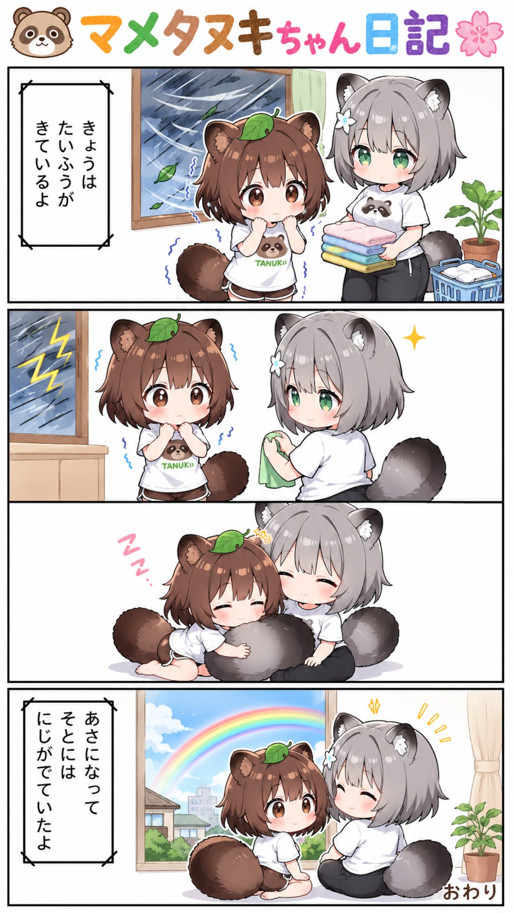 漫画マメタヌキちゃん日記