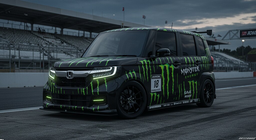 モンスターエナジーN-BOXレーシングカー