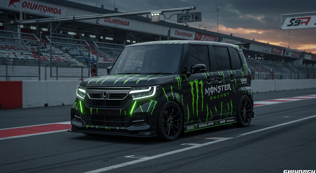 モンスターエナジーN-BOXレーシングカー