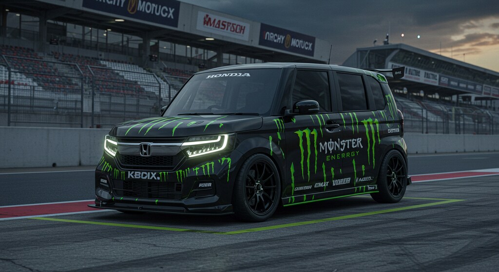 モンスターエナジーN-BOXレーシングカー