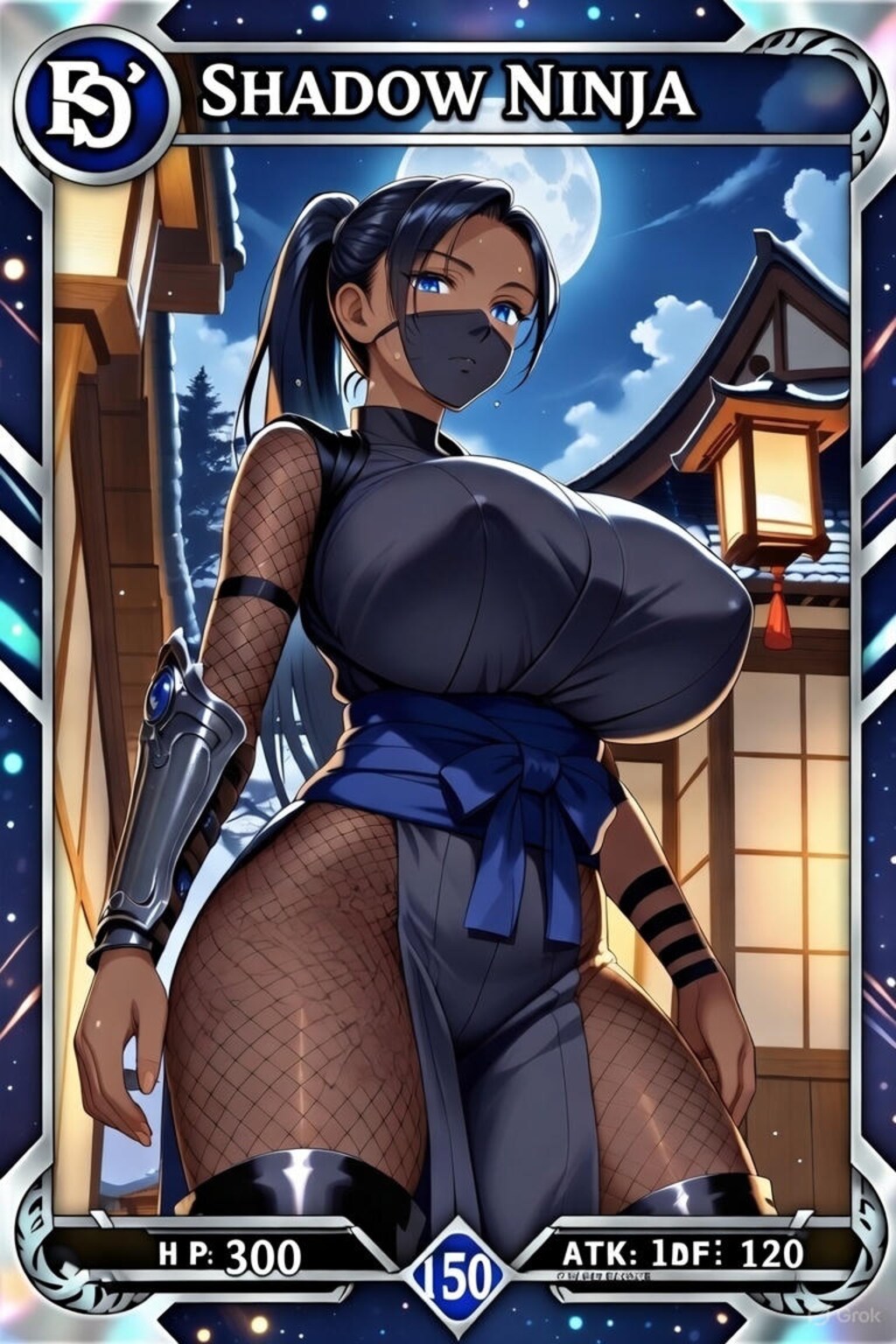 トレーディングカード風　乳闇ナギ
