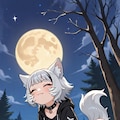 人狼女子の銀髪ちゃん 2枚目