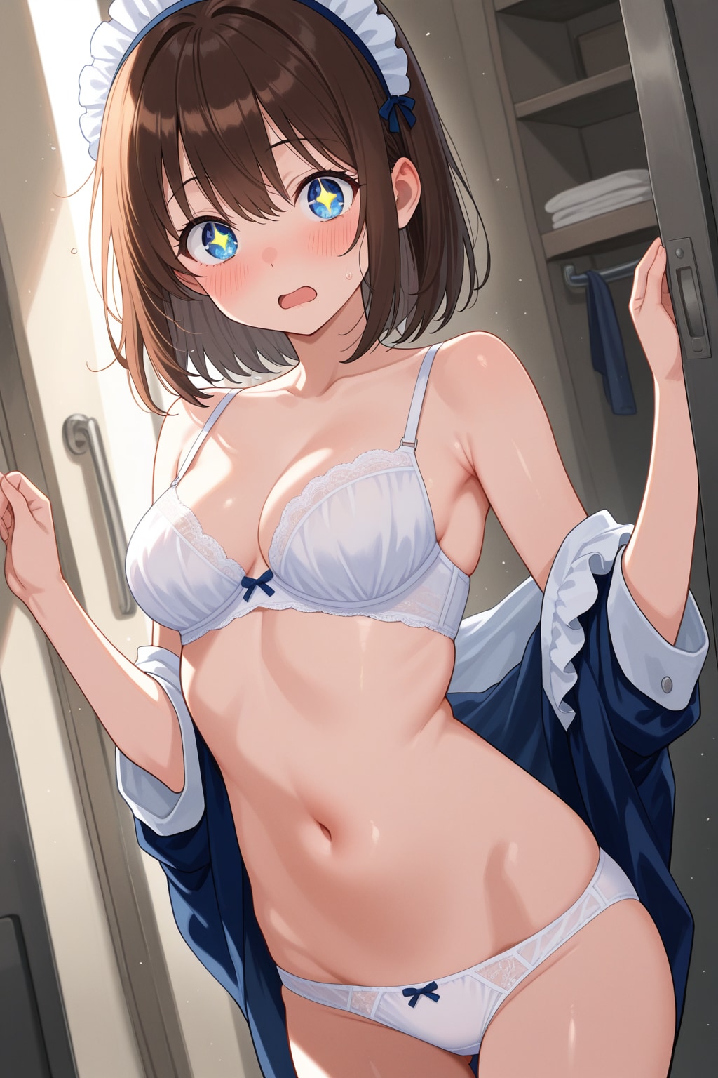 着替え中のマシロちゃん