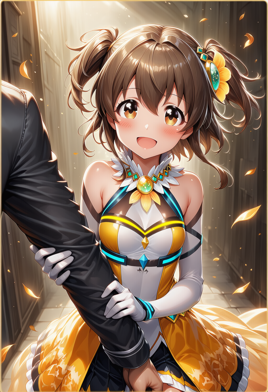 ひなたちゃんのコスプレをしたみりあちゃん