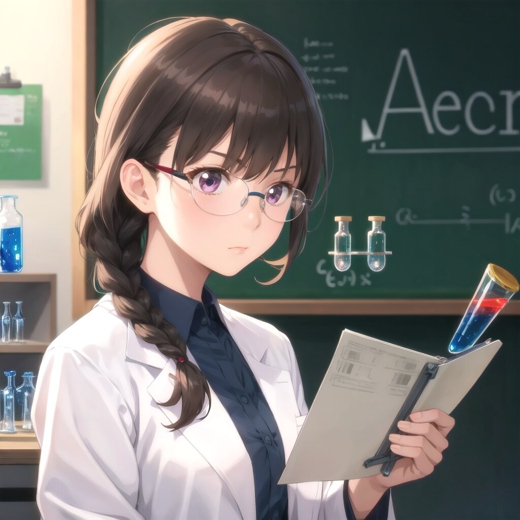 白衣の彼女、実験は真剣勝負