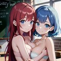 下着姿の２人 2枚目