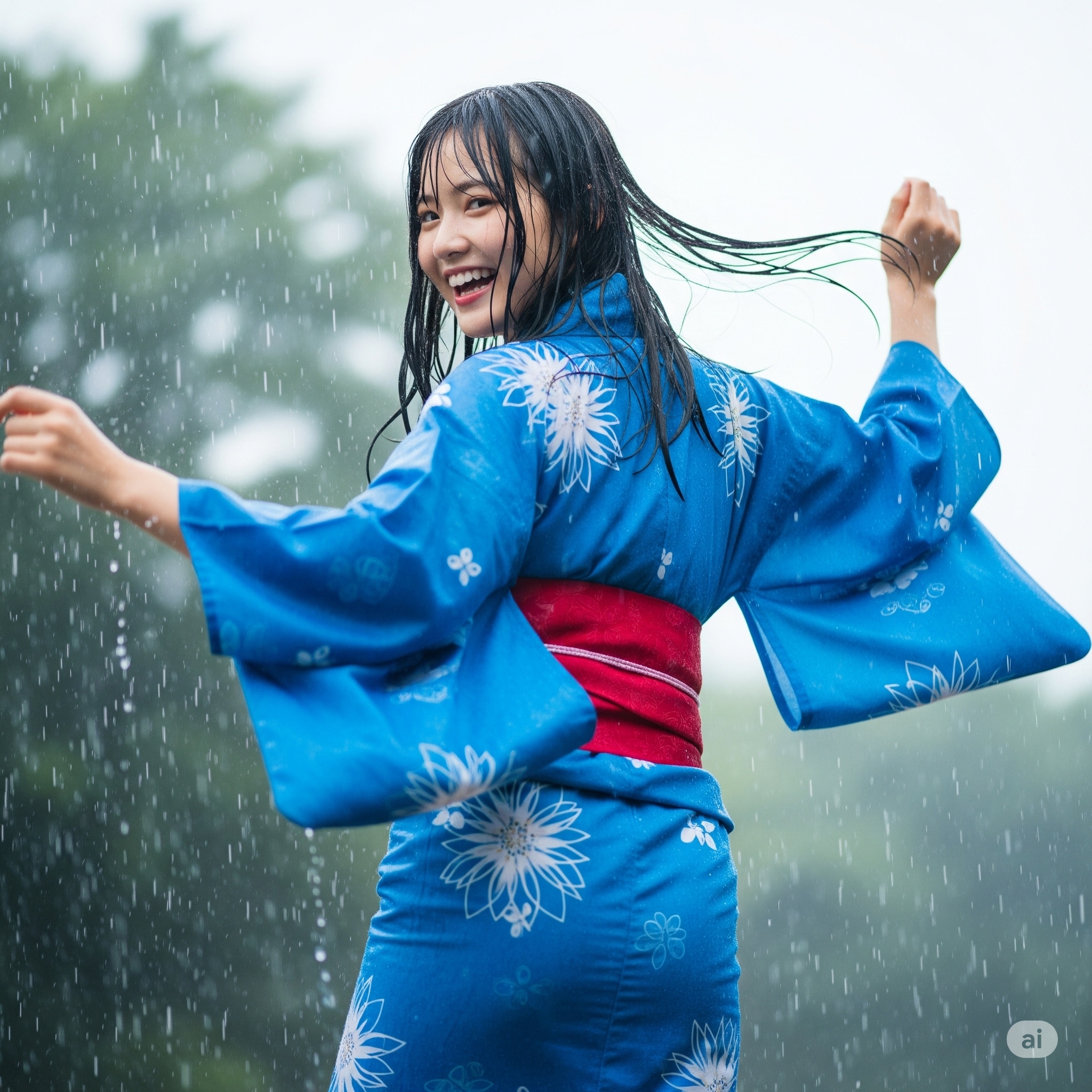 雨中の踊り | の人気AIイラスト・グラビア