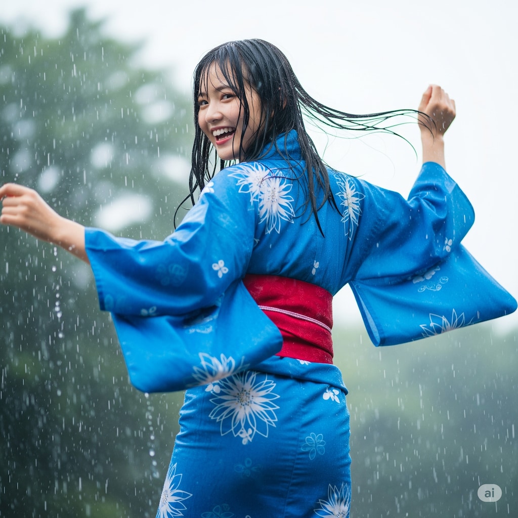 雨中の踊り