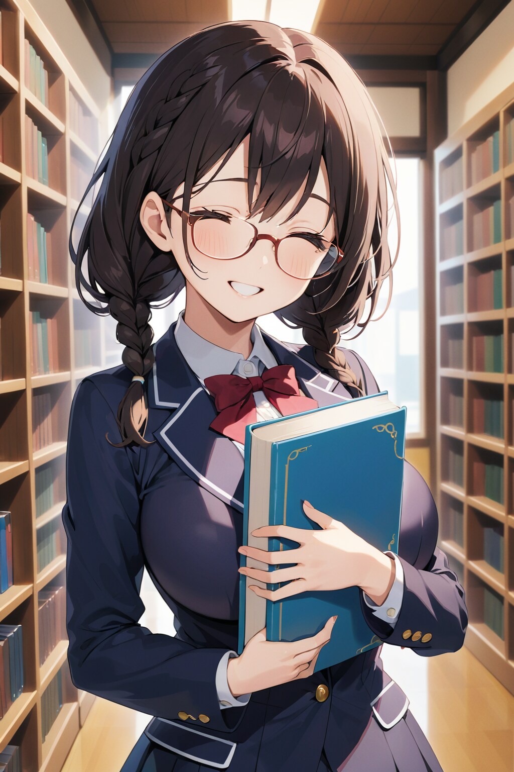 図書室とメガネ少女（EMERALD）