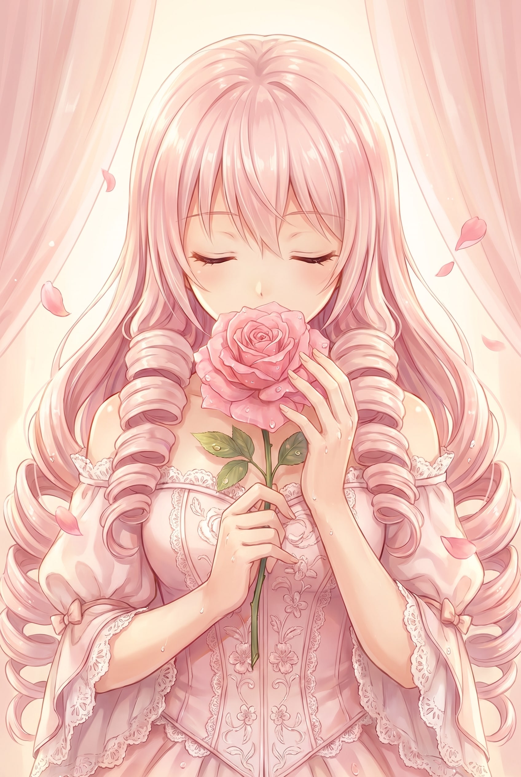 薔薇香る微睡 | の人気AIイラスト・グラビア